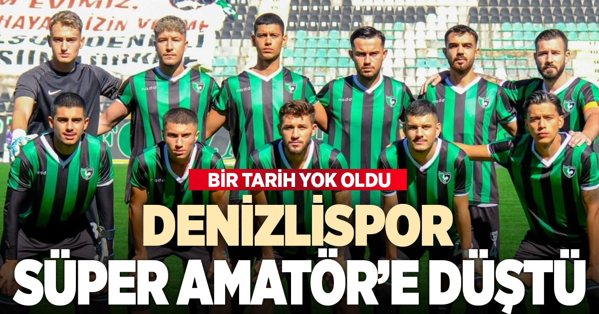 Denizlispor BAL'dan da düştü