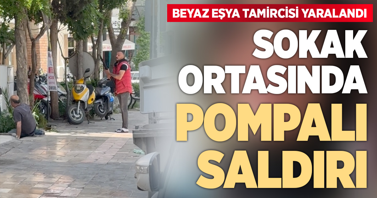 Denizli'de beyaz eşya tamircisine silahlı saldırıda 1 kişi yaralandı