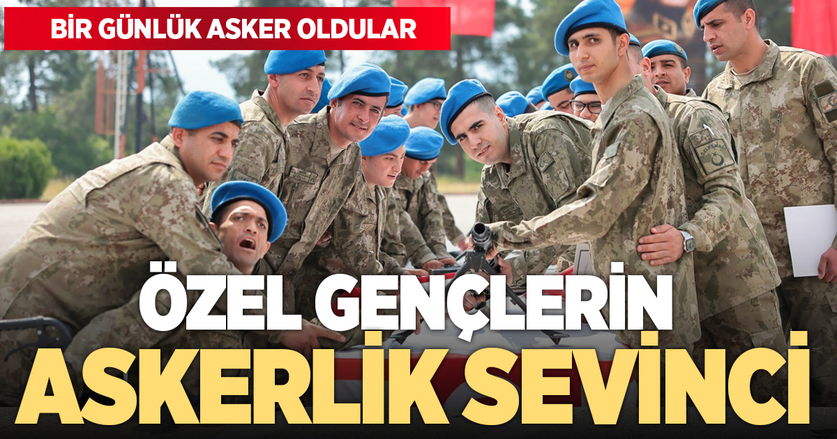 Denizli’de engelli gençlere askerlik gururu