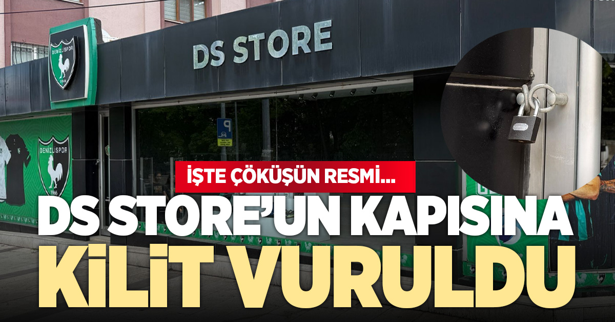 DENİZLİSPOR’DA ÇÖKÜŞÜN SİMGESİ: STORE DA KAPANDI