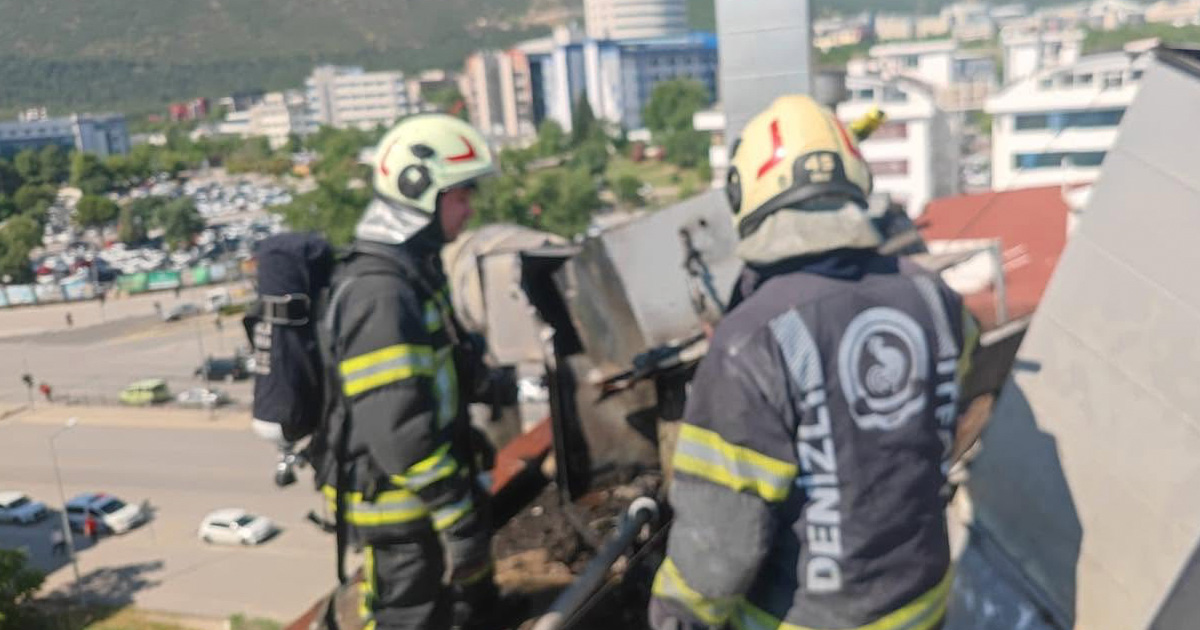 Asmalıevler’de baca yangını paniği
