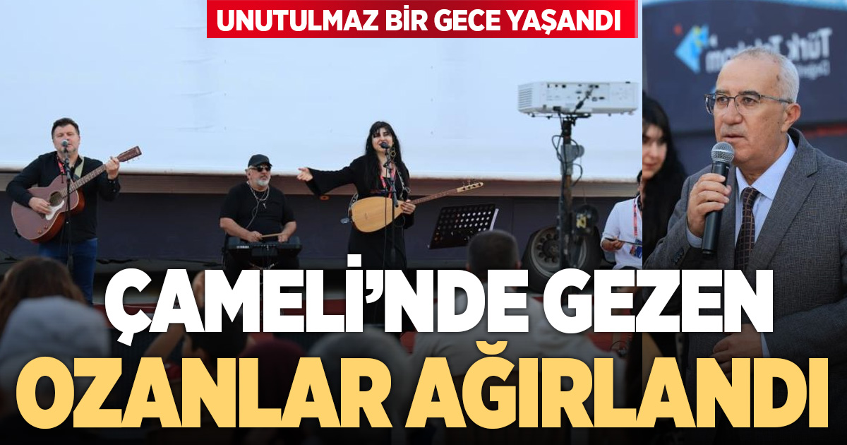 Çameli, Gezen Ozanları ağırladı