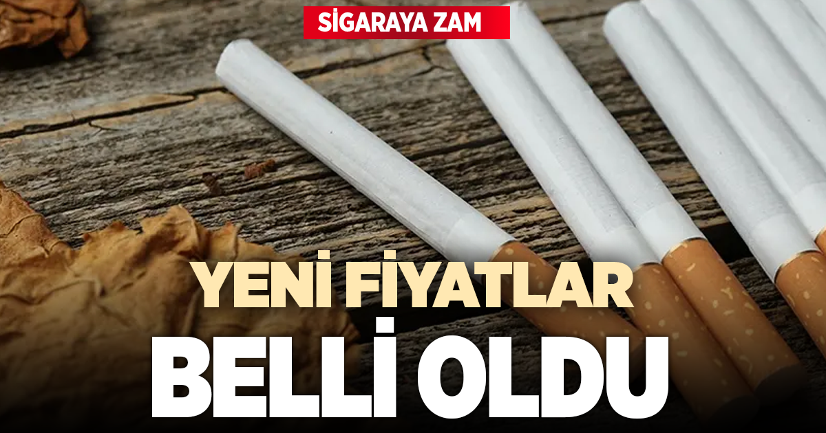 Yeni Sigara Fiyatları Belli Oldu