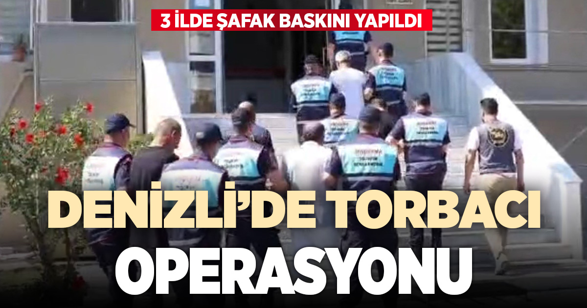 Aydın merkezli 3 ilde 'torbacı' operasyonu: 13 gözaltı
