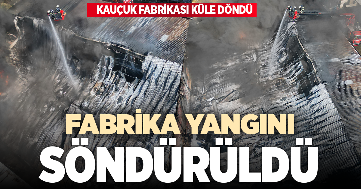 Denizli'de kauçuk fabrikasında çıkan yangın kontrol altına alındı