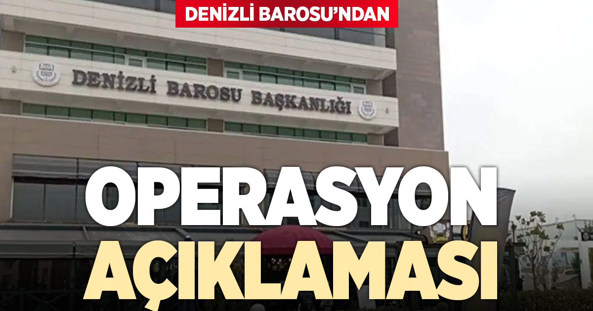 DENİZLİ BAROSU’NDAN AÇIKLAMA: YARGI ARAÇ KULLANILARAK…