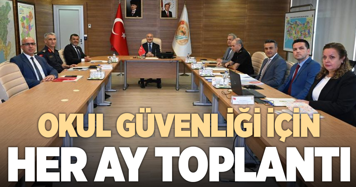Denizli’de Okul Çevresi ve Güvenliği İl Yürütme Kurulu Toplantısı gerçekleştirildi
