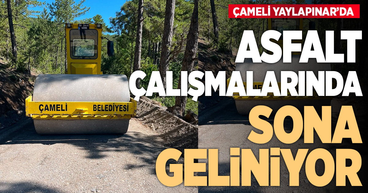 Çameli Yaylapınar Mahallesi'nde asfalt öncesi hazırlıklar devam ediyor
