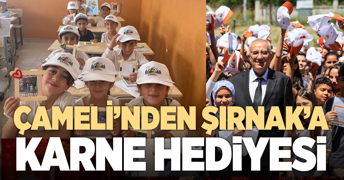Çamelili öğrenciler karne sevincini Şırnak'taki yaşıtlarıyla birlikte yaşadı
