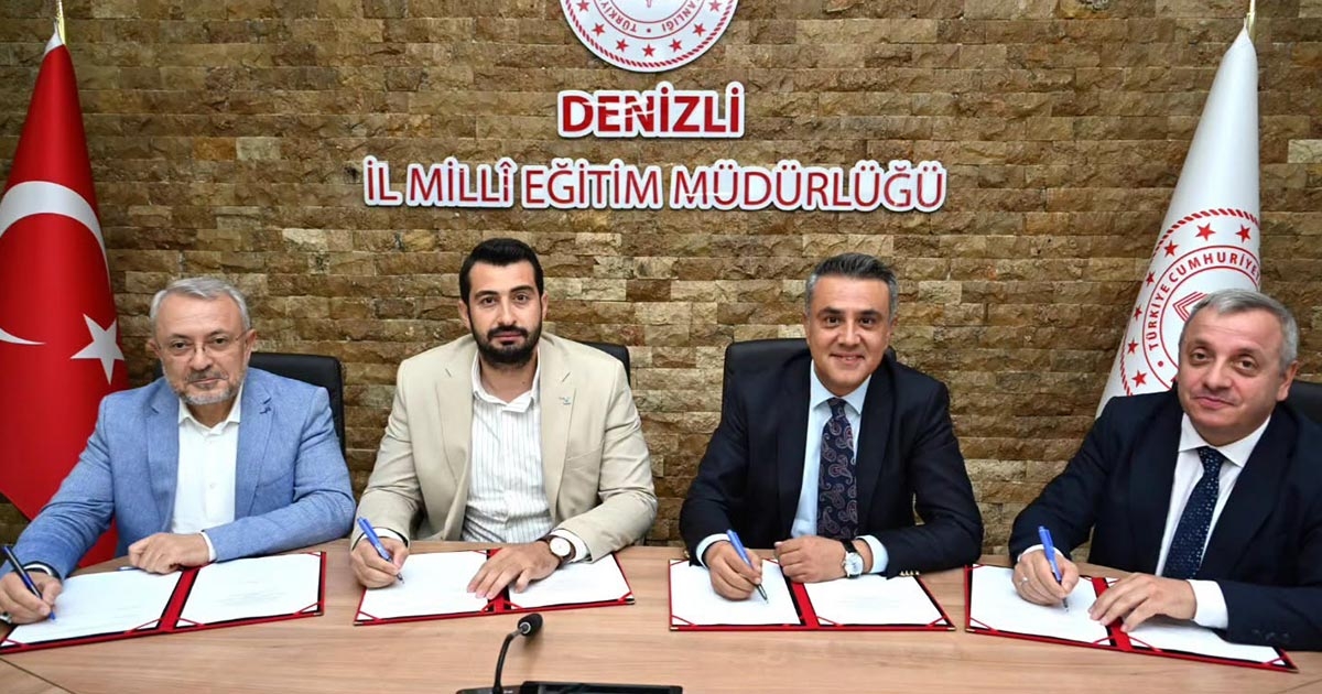 DENİZLİ'DE YAZ OKULU İŞ BİRLİĞİ PROTOKOLÜ İMZALANDI