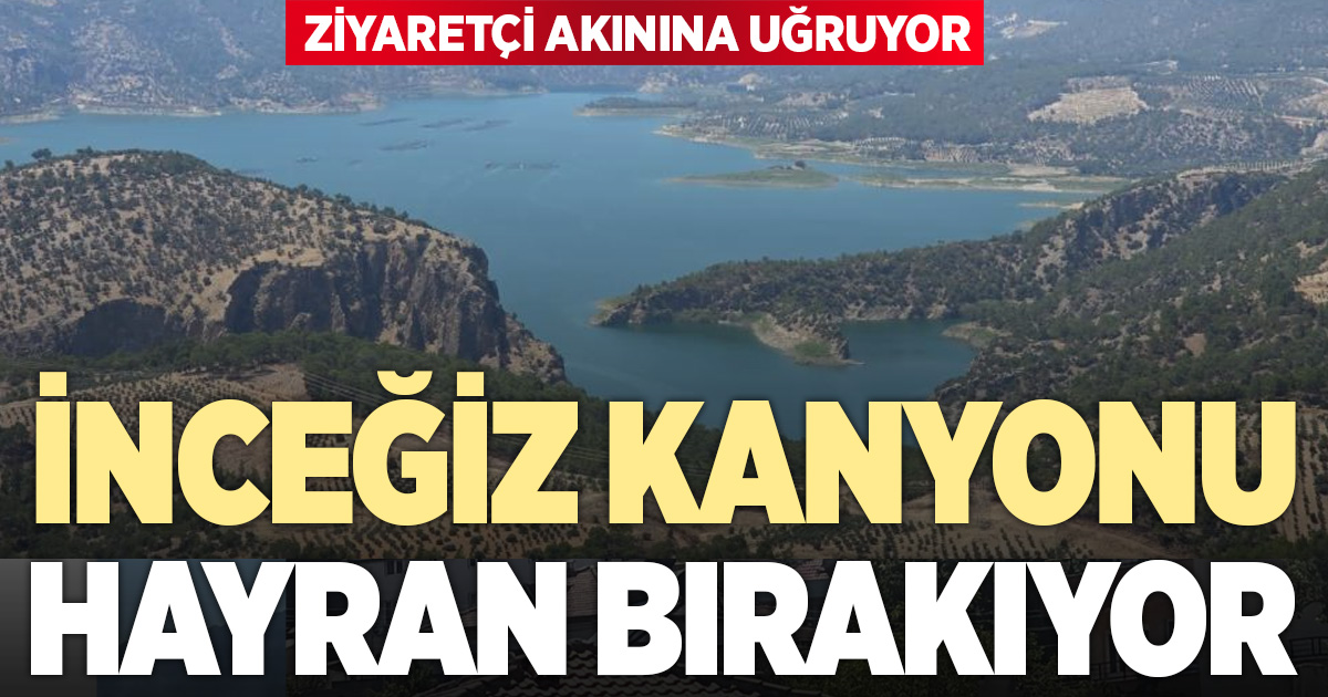 İnceğiz Kanyonu doğal güzelliği ile ziyaretçilerini büyülüyor