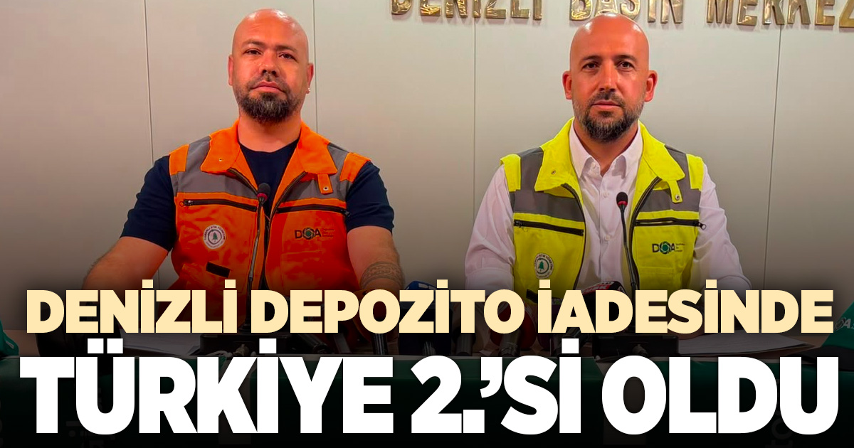 Denizli, depozito iade sisteminde Türkiye ikincisi oldu