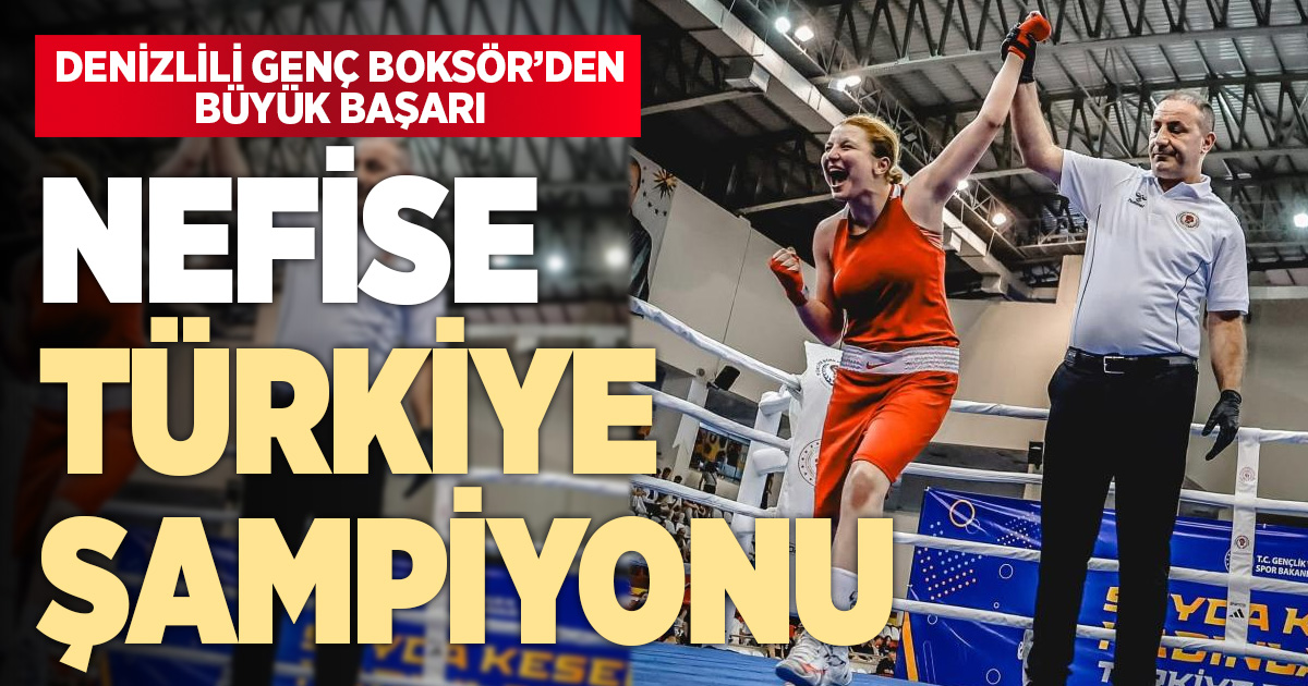 Merkezefendi’nin başarılı boksörü Kaymakçı Türkiye şampiyonu oldu