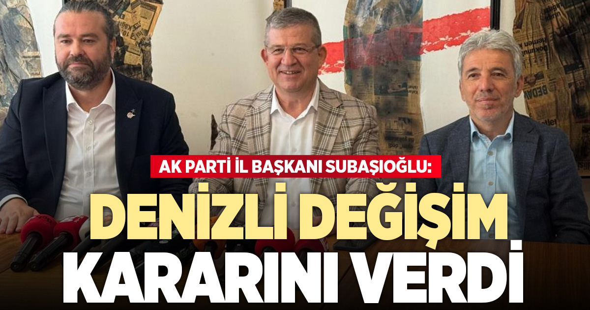 AK Parti İl Başkanı Şubaşıoğlu; 