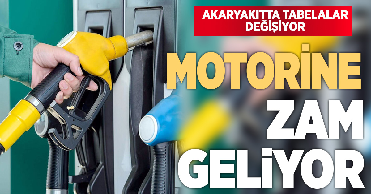 Motorine 1 lira 31 kuruş zam bekleniyor