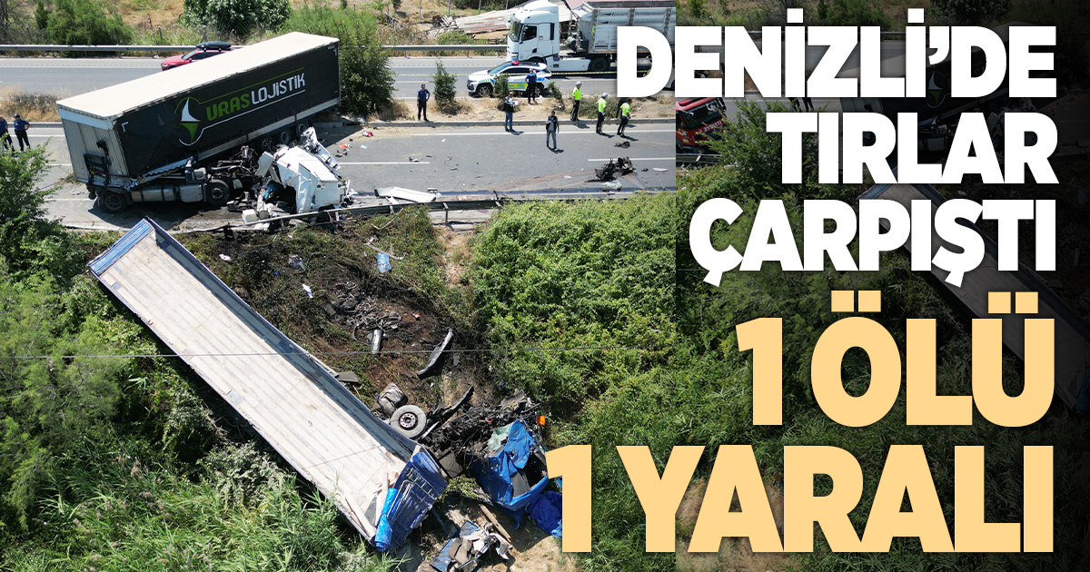 Denizli Kuzey Çevre Yolu’nda feci yır kazası: 1 Ölü