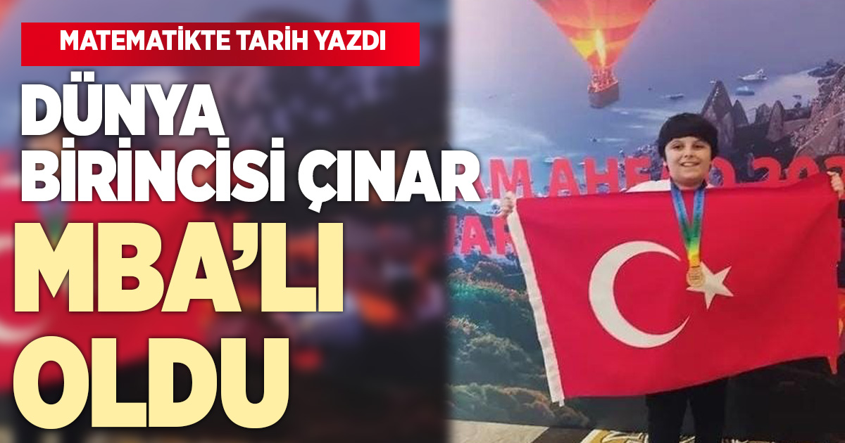 Denizli’den Dünya Birincisi: Çınar Öner Yeni Dönemde de MBA Okulları’nda Başarılarına Devam Edecek