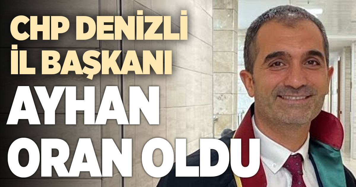 İŞTE CHP'NİN YENİ İL BAŞKANI