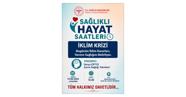 Merkezefendi’de “İklim Krizi” sağlıklı hayat saatlerinde ele alınacak