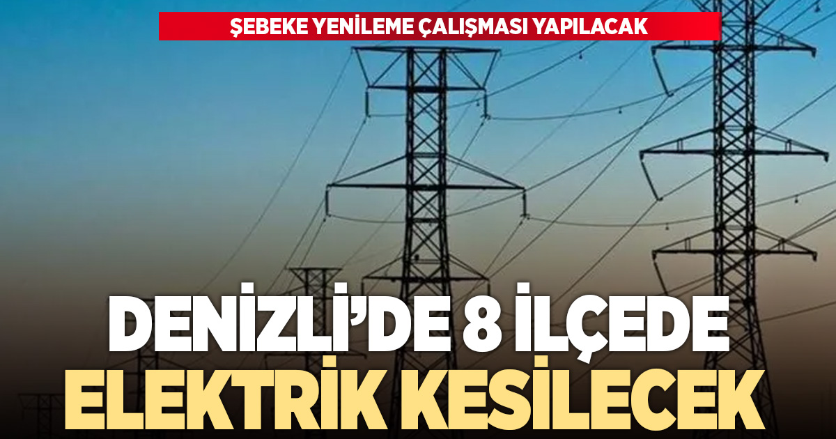 ŞEBEKE YENİLEME ÇALIŞMASI YAPILACAK