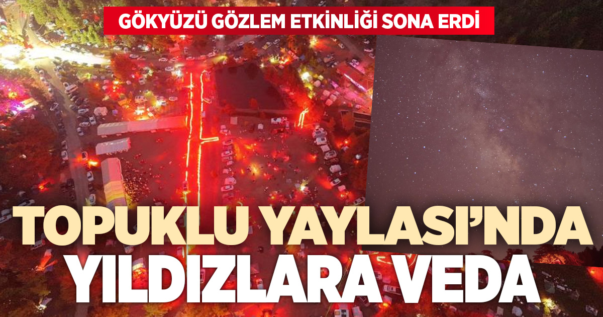 Beyağaç Gökyüzü Gözlem Şenliği Perseid şöleniyle sona erdi