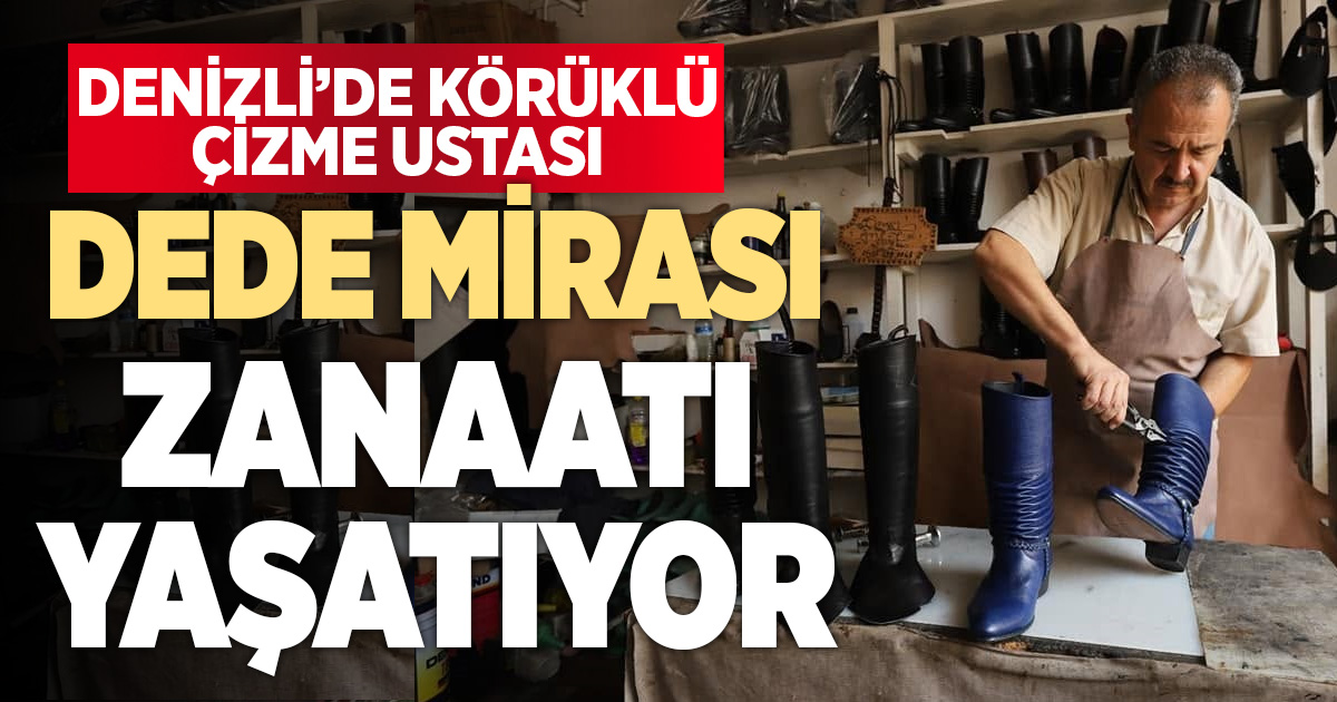 Unutulmaya yüz tutmuş körüklü çizme zanaatını yaşatıyor