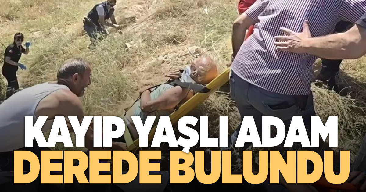 Dere yatağına yuvarlanan yaşlı adam dron ve iz takip köpekleri sayesinde bulundu