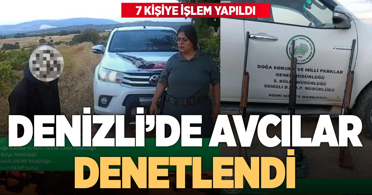 Çivril ve Akdağ’da av denetimi; 30 av hayvanına el konuldu