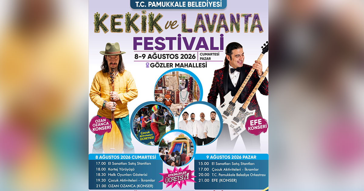 Pamukkale Belediyesi’nden Kekik ve Lavanta Festivali’ne davet