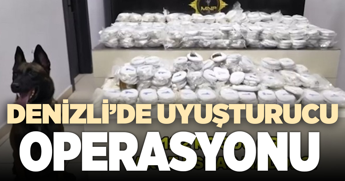 Denizli'de uyuşturucu operasyonu