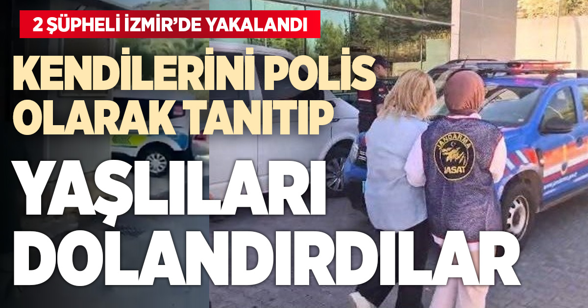 Denizli’de yaşlı vatandaşı dolandıran 2 şüpheli İzmir’de yakalandı