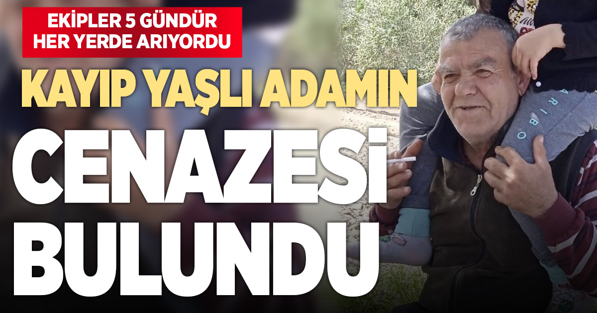 Kayıp yaşlı adamdan 5 gün sonra acı haber geldi