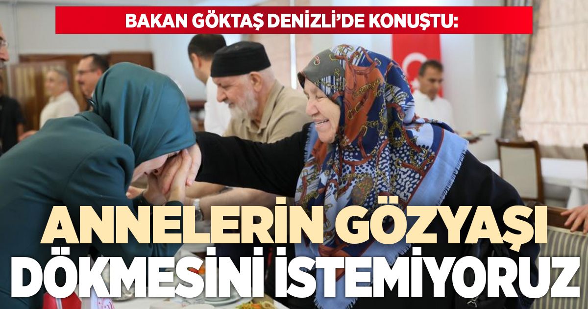 Bakan Göktaş: 