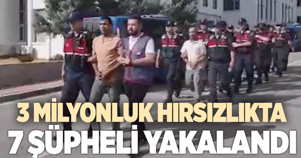 Denizli’de hırsızlık operasyonunda 7 şüpheli gözaltına alındı
