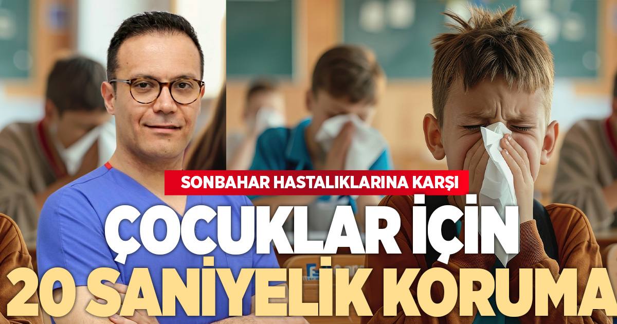 Çocuklarda Sonbahar Hastalıklarına Karşı 20 Saniyelik Koruma