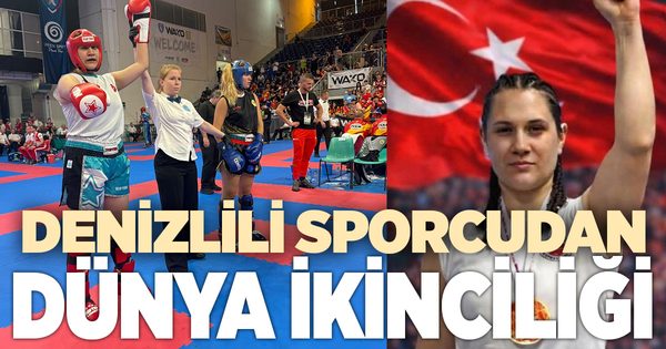 Denizlili sporcudan Dünya ikinciliği