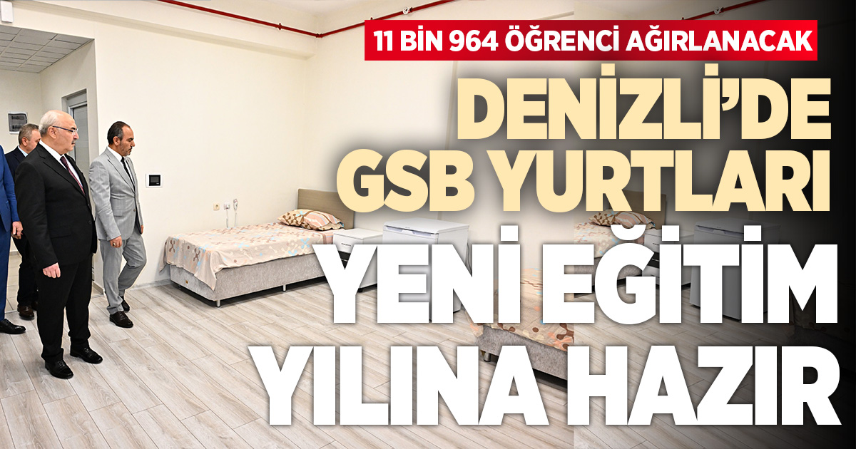 GSB yurtları yeni eğitim öğretim dönemin hazır