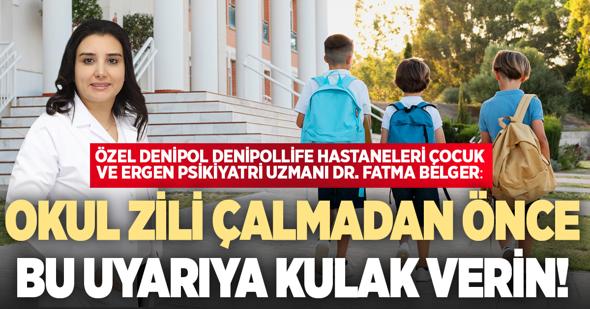 OKUL ZİLİ ÇALMADAN ÖNCE BU UYARIYA KULAK VERİN!
