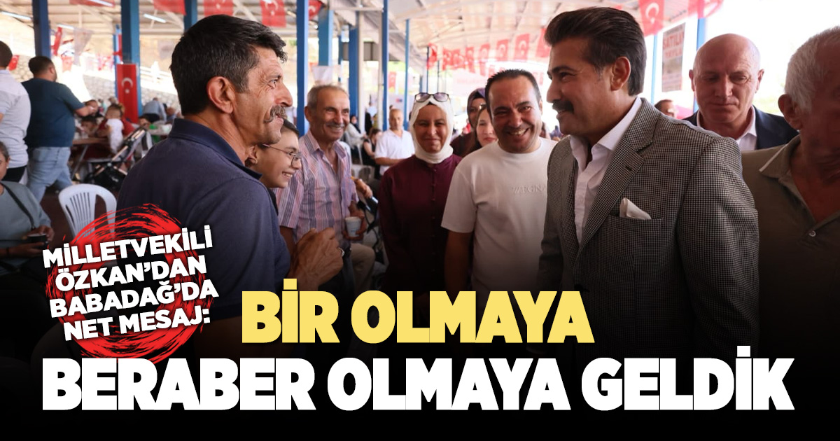 Babadağ’da keşkek kazanları birlik için kaynadı! Cahit Özkan’dan anlamlı mesaj