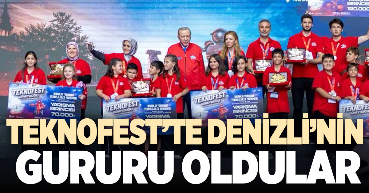 DENİZLİ’NİN BİLİM MERKEZİNDEN TEKNOFEST’TE DÖRT TÜRKİYE DERECESİ