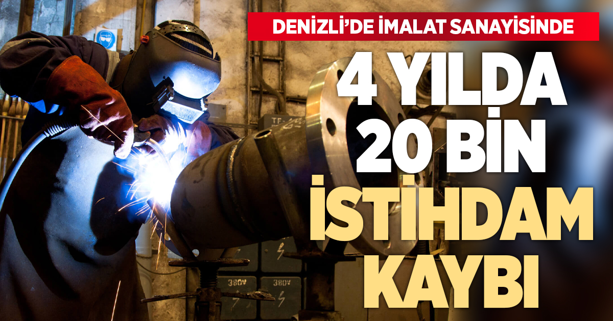 İmalat sanayisinde istihdam kaybı 4 yılda 20 bin oldu