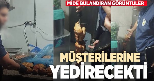 Mide bulandıran görüntülerin ortaya çıktığı restoranda vatandaşlara yedirilmeye hazırlanan bozuk tavuk ele geçirildi
