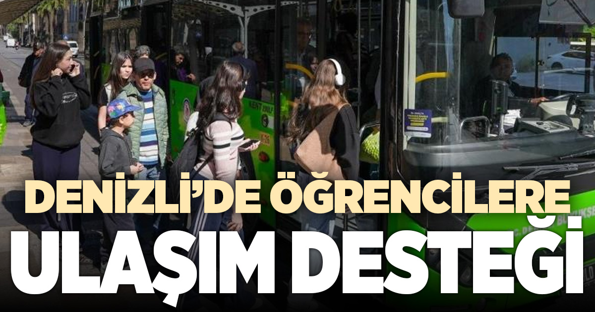 Denizli Büyükşehirin ulaşım desteği ikinci yılında