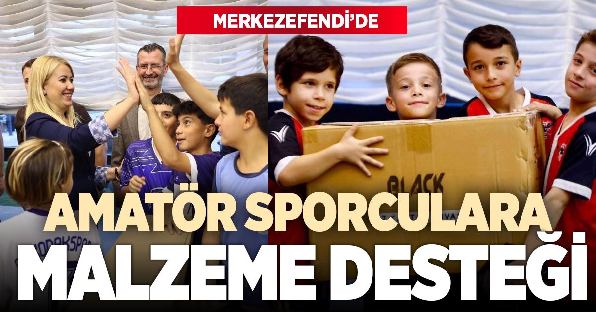 Merkezefendi Belediyesinden 127 amatör spor kulübüne malzeme desteği