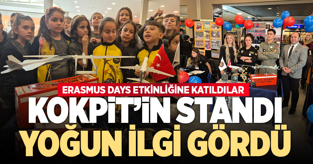Kokpit Havacılık Lisesi Erasmus Days’de yoğun ilgi gördü