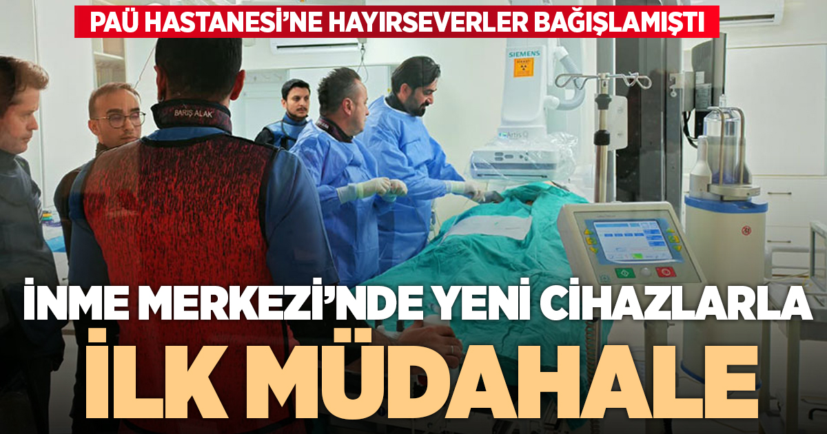 İnme Merkezinde yeni cihazlarla ilk müdahale
