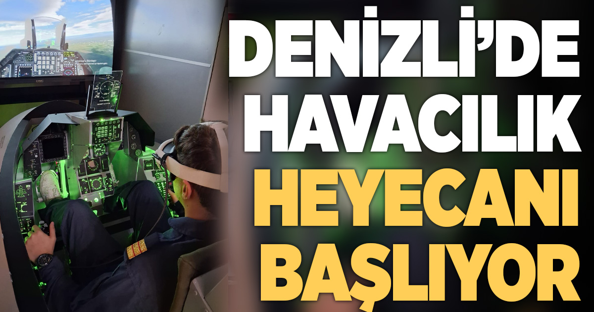 F-16C SAVAŞ UÇAĞI SİMÜLATÖRÜ KOKPİT HAVACILIK LİSESİ’NDE